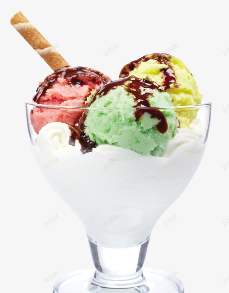 手绘彩色多种口味冰淇淋卡通食物图PSDppng免抠素材_88icon https://88icon.com PSD 幸运小7 海量尽在 透明底