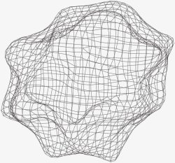 可30款抽象3D网格波形线框AI设素材