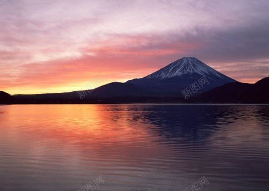 富士山樱花PPT背景图163PPT背景图背景