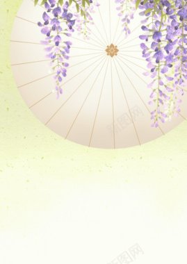 猫琴maoqin雪兔5紫藤油纸伞壁纸背景图雅茶画桃背景