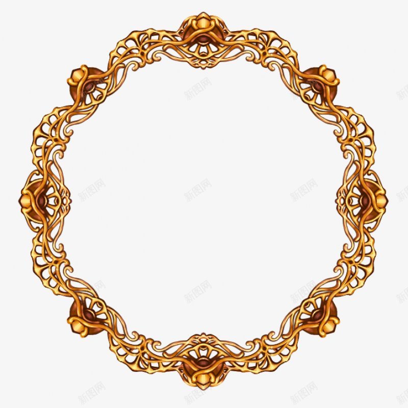 唯美花纹装饰框精美画框png免抠素材_88icon https://88icon.com 浪漫人生 唯美花纹 华丽 金黄色 高端 装饰框 精美画框