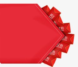 红包精选活动装饰活动卡通装饰标签扁平金币红包优惠券素材