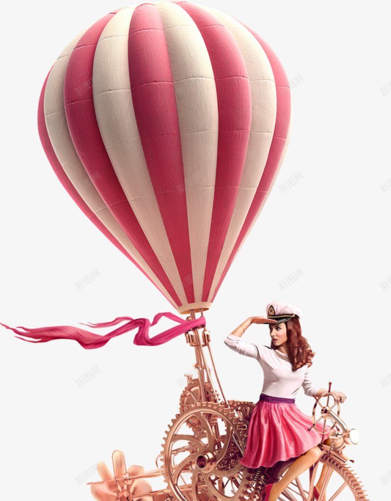 粉白色圆弧热气球装饰png免抠素材_88icon https://88icon.com 热气球 光泽 创意 可爱  悬挂 三轮车 美女 女特  浪漫 漂浮  真实  粉色 丝带 纹理   装饰