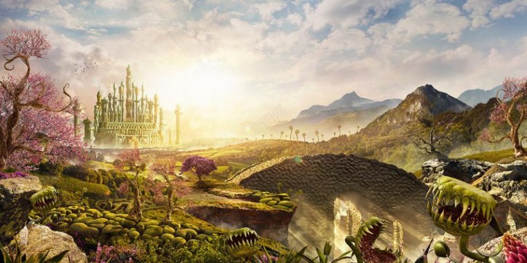 森林梦幻背景图梦幻森系背景