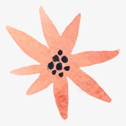 水彩手绘花卉图手绘彩绘水彩插画素材