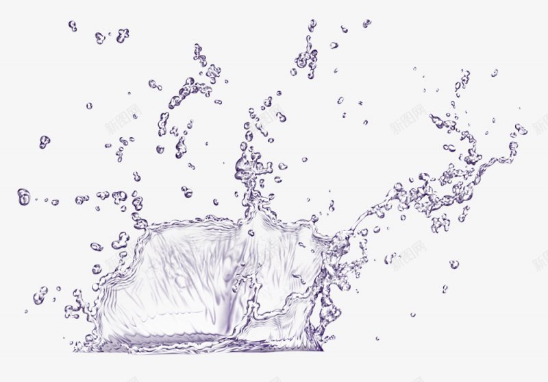 唯美水花理睬水元素png免抠素材_88icon https://88icon.com 唯美水花 水元素 理睬