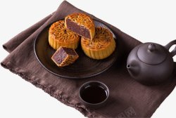 中秋节中秋月饼月饼甜品甜点蛋糕素材
