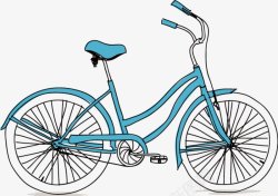 卡通手绘自行车图PSDpsd源文件透明底海量尽在幸素材