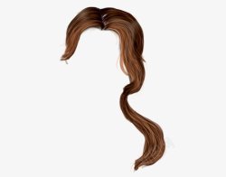 金头发褐色波浪头发透明图层褐色头发黑色头发假发头套金图标高清图片