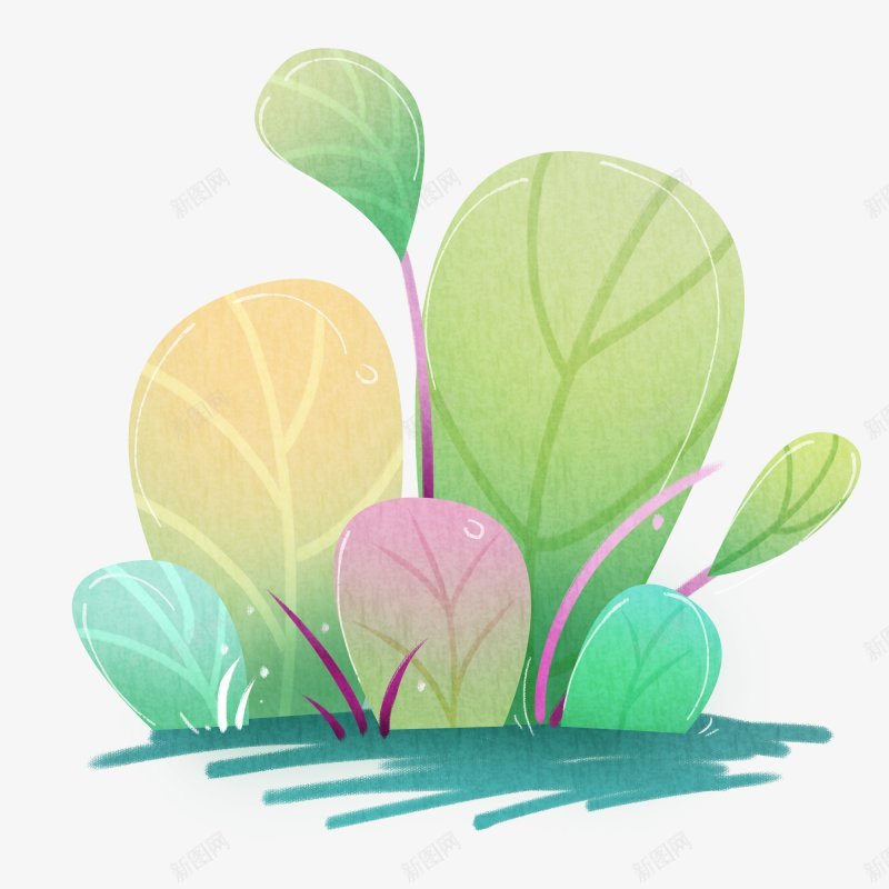 手绘植物插画PNS透明底png免抠素材_88icon https://88icon.com PNS透明底 手绘植物 插画