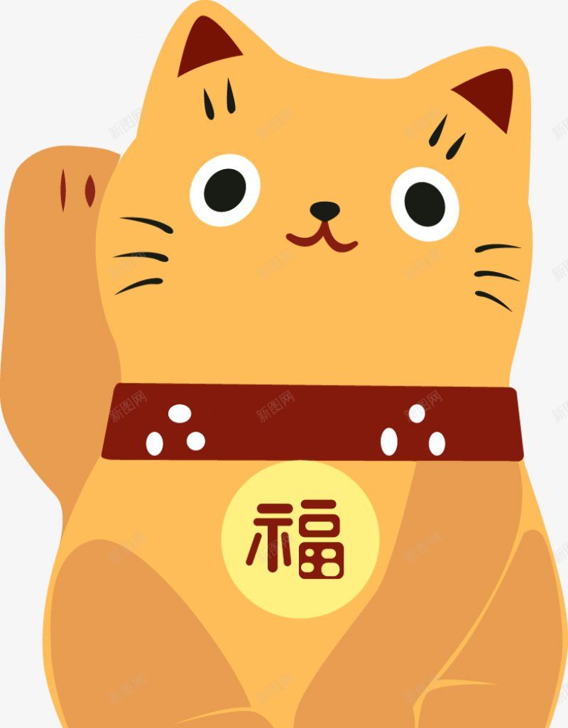 招财猫手绘插画PNS透明底png免抠素材_88icon https://88icon.com PNS透明底 手绘 招财猫 插画