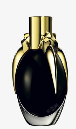 黑色漂亮一瓶香水背景图素材