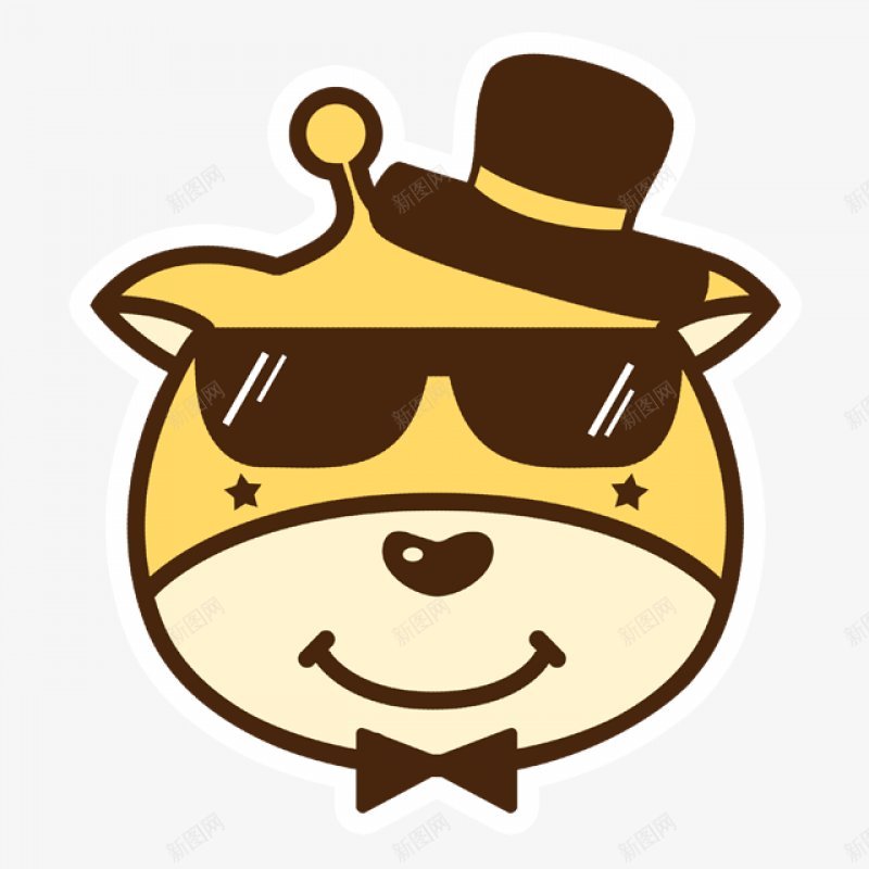 手绘卡通戴帽子的黄色小鹿插画png免抠素材_88icon https://88icon.com   小黄鹿  微笑 柠檬黄 卡通小鹿 帽子 墨镜 喜欢 可爱小鹿  星星眼 高兴 情绪 手绘 活泼 动物   插画