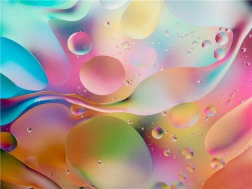 抽象水彩未来彩色渐变液体纹理背景图6背景