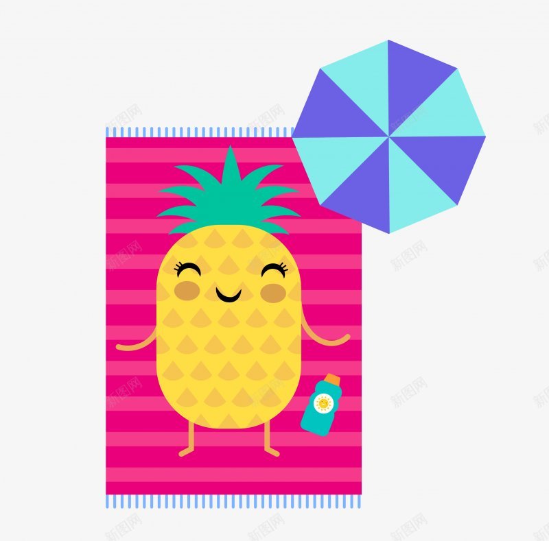 夏天卡通卡通可png免抠素材_88icon https://88icon.com 卡通可下载 夏天卡通