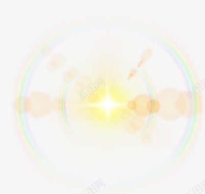 圆点高光亮点圆点高光射线光晕光效超眩光半透明高光点技能图标图标