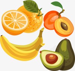 卡通手绘水果蔬菜水果食物素材