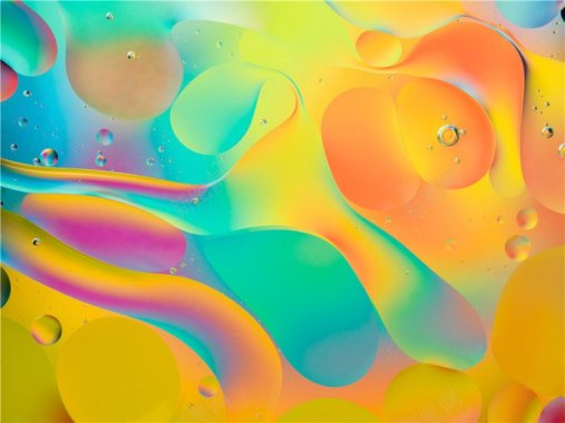 抽象水彩未来彩色渐变液体纹理背景图8背景