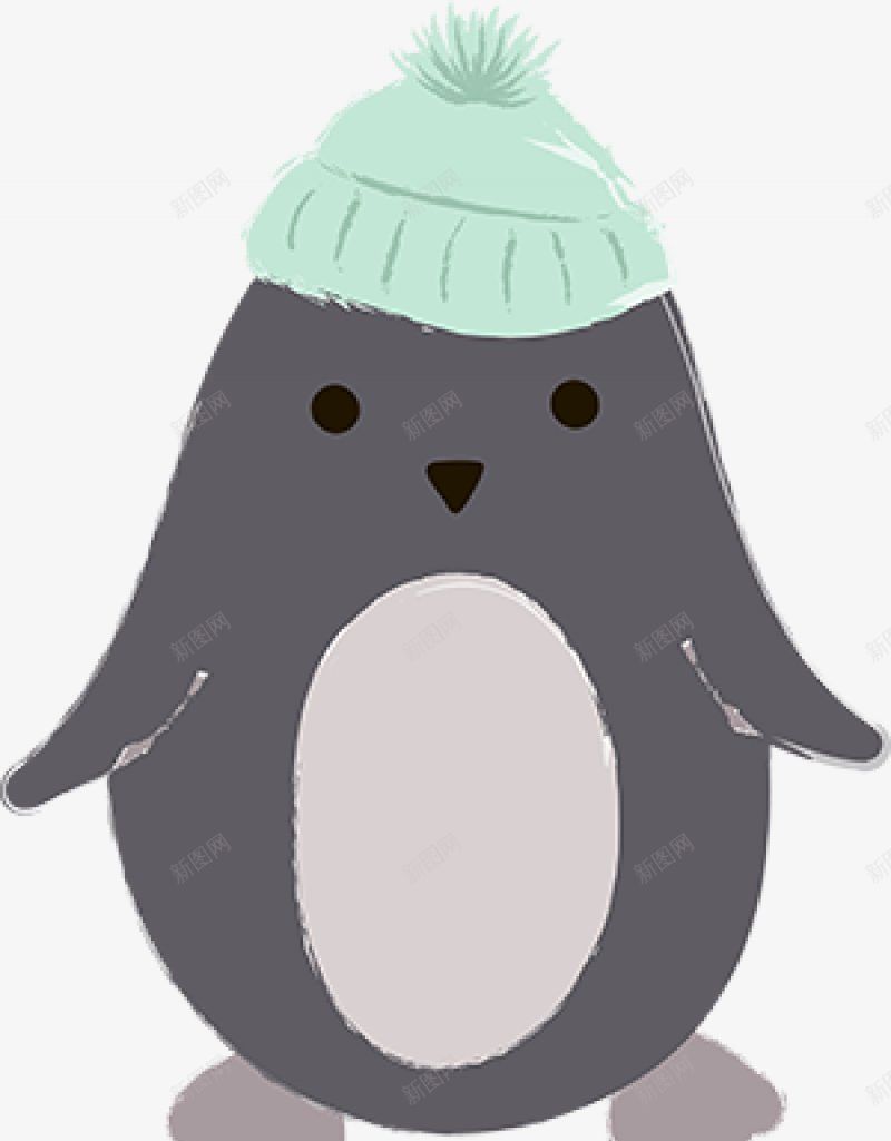 手绘冬天的可爱企鹅动物png免抠素材_88icon https://88icon.com 手绘 灰色 小企鹅 绿色卡通 水彩 帽子 卡通动物可爱  玩具  绒毛 动物 元素