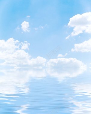 背景图美丽的蓝色水和天空背景背景背景
