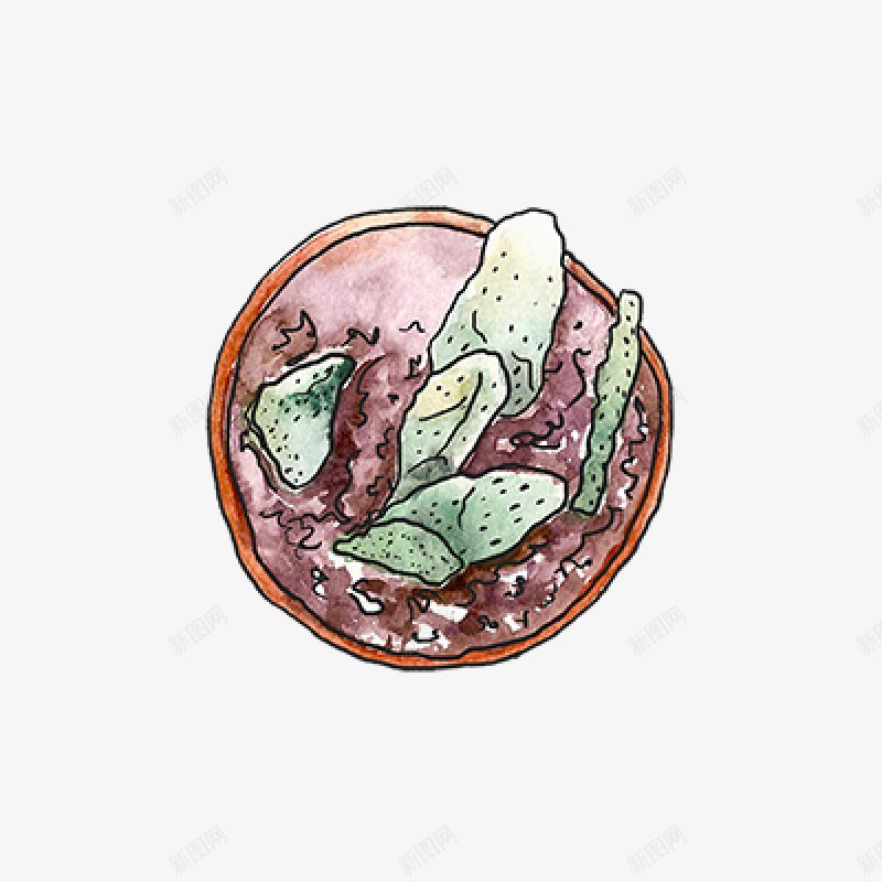 芦荟手绘水彩盆栽多肉植物专辑Vol006多肉植png免抠素材_88icon https://88icon.com 专辑Vol 多肉植物 芦荟