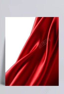 红色丝绸丝绸绸缎红布丝带装饰彩带漂浮元素其他背景图背景
