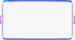 长方框渐变色简易框高清图片