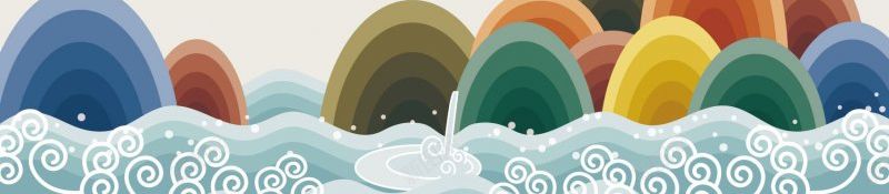 日系风国潮风古典仙鹤山水剪纸AI矢量模板背景图jpg设计背景_88icon https://88icon.com 中式