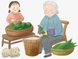 端午节粽子卡通元150节日活动素材