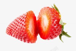 切开的草莓透明背景水果8蔬菜水果蔬菜水素材