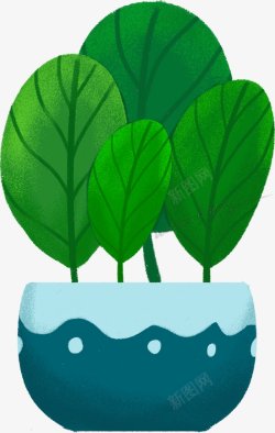 叶子元素北欧森系插画植物插画叶子画法教程元素素材
