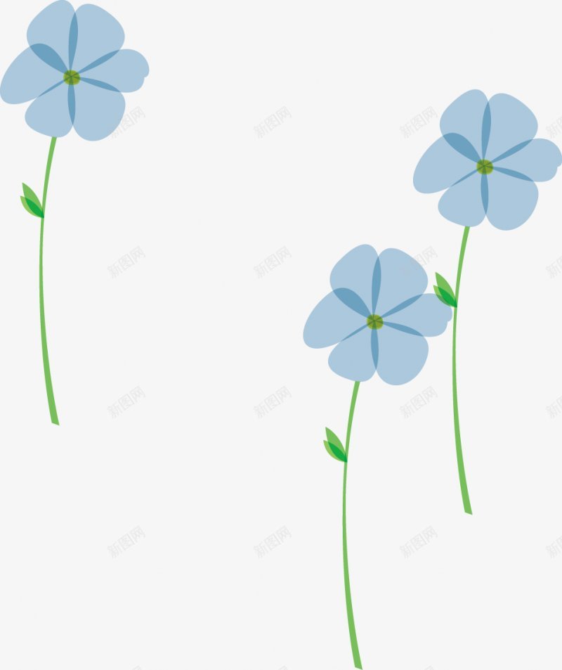 手绘蓝色花朵植物鲜花透明图png免抠素材_88icon https://88icon.com 3枝蓝花 植物鲜花 叶子 手绘 花朵 简易 清新 植物 嫩叶 蓝色花朵 背景图案 鲜花