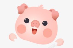 2019萌萌哒小猪2019新春猪年可爱卡通小猪动物素材