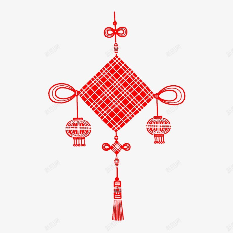 春节挂饰红色中国结吊坠新年装饰png免抠素材_88icon https://88icon.com 中国结 装饰品 吊饰 挂饰 新年 新春 春节 红色