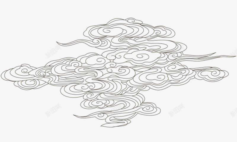 云纹中国风祥云线条中式花纹云纹png免抠素材_88icon https://88icon.com 中国风祥云 中式花纹 云纹 免扣 线条