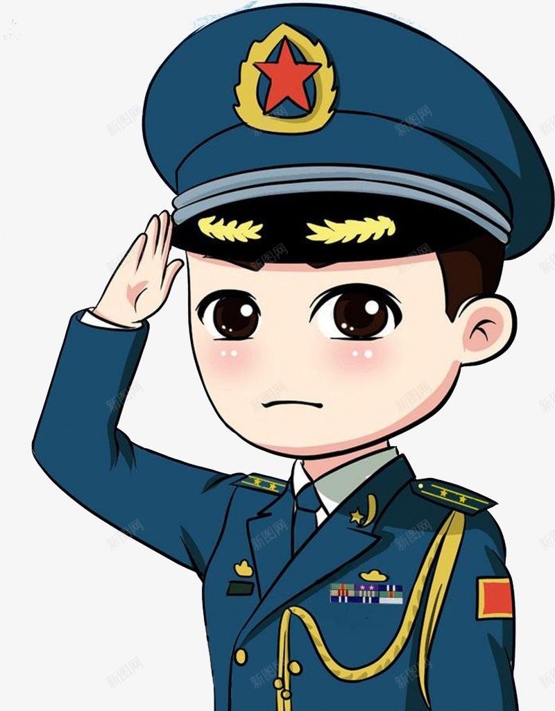 卡通红军插画军人士兵人物透明插画png免抠素材_88icon https://88icon.com 插画