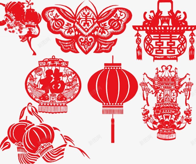 春节新春元旦节日灯笼炮竹剪纸红色拜年中国结灬小狮子png免抠素材_88icon https://88icon.com 元宵 元旦 喜庆 年味 新年 春节 灯笼 红色 节日 鸡年