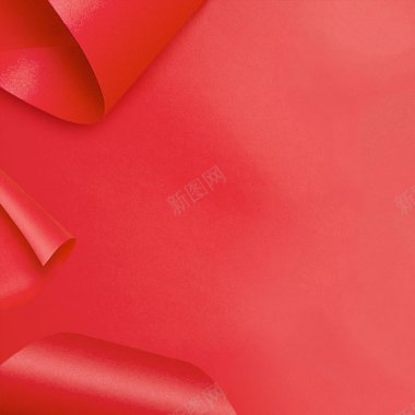 质感红色卷纸喜庆节日促销年终大促淘宝主图直通车图库背景