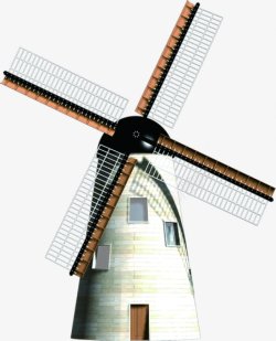 北欧风装饰风车田园风建筑杂七杂八素材