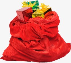 红色福袋礼盒圣诞装饰图素材