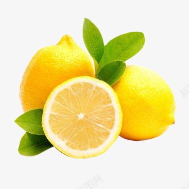 柠檬水果食材蔬菜水果画板精细划分标明分图标图标
