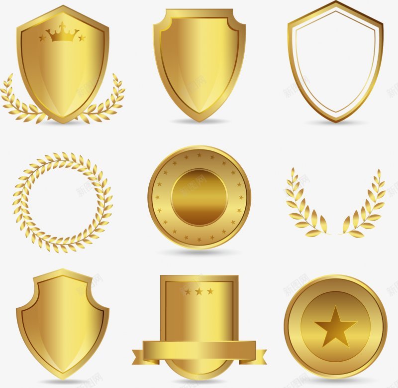 金牌盾牌会员PNS透明底png免抠素材_88icon https://88icon.com PNS透明底 会员 盾牌 金牌