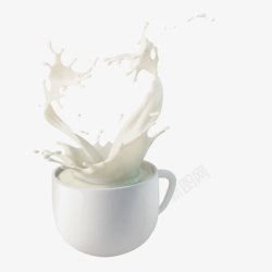 牛奶杯子图素材