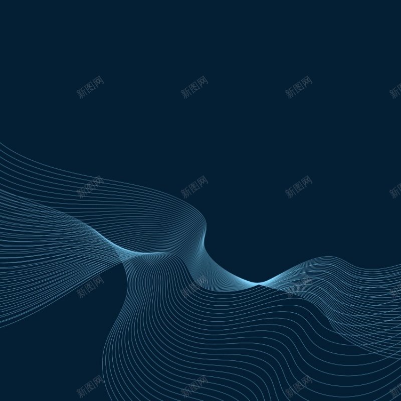 1蓝色曲线矢量线条唯美波浪海报曲线jpg设计背景_88icon https://88icon.com 曲线