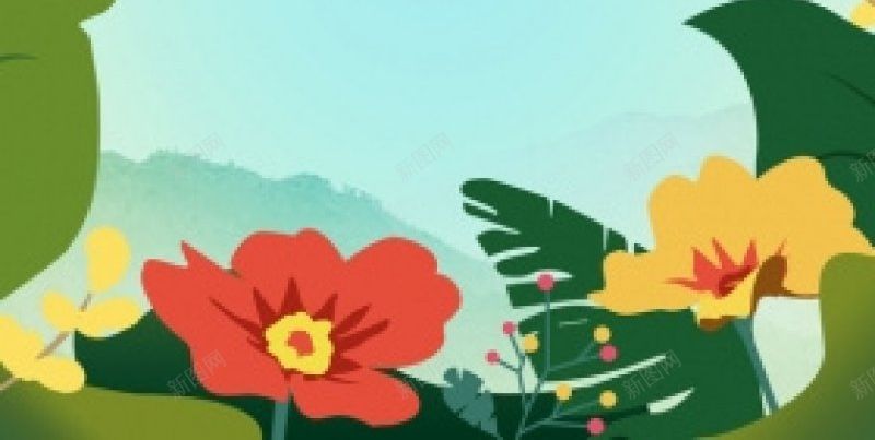 插画风格清明节海报免费H5jpg设计背景_88icon https://88icon.com 免费H5 插画风格清明节海报