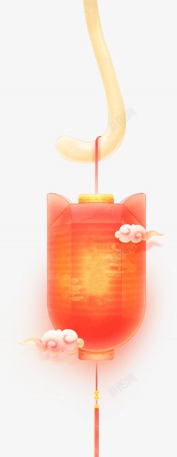 红灯笼串中秋节立体灯笼挂饰中国风红高清图片