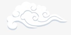云朵中国风小图标手绘风素材