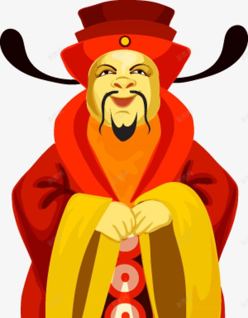 财神爷中国新年中国年新年传统复古氛围复古传png免抠素材_88icon https://88icon.com 财神爷