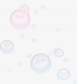 彩色气泡透明水泡小瓜果素菜水果水气泡小装饰图素材
