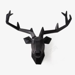 黑色鹿头鹿头北欧风北欧风装饰素材